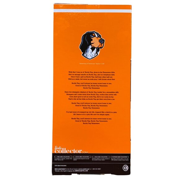 University of Tennessee Cheerleader Barbie Collector Pink Label Go Vols NRFB - Picture 4 of 5